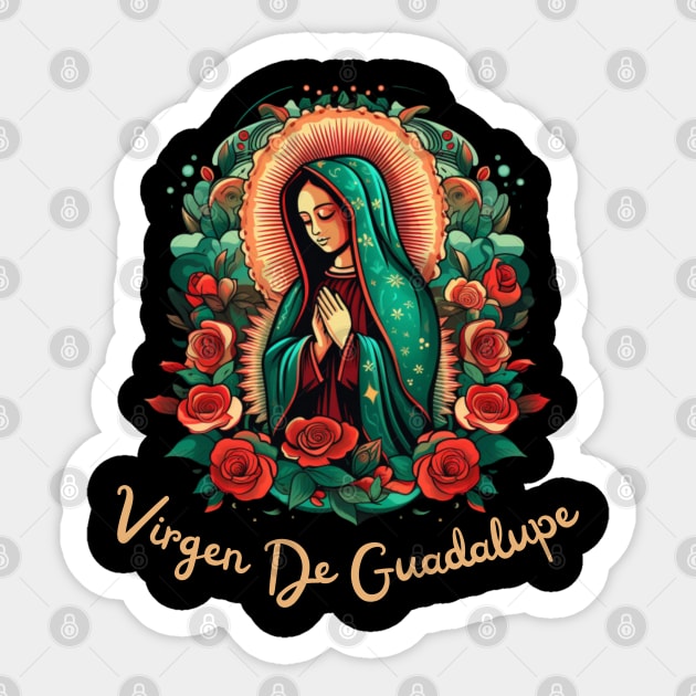 Our Lady of Guadalupe, Virgin Mary Sticker by Pattyld